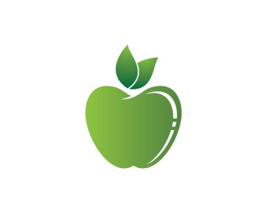 Apple logo şablon vektör resimleme tasarımı