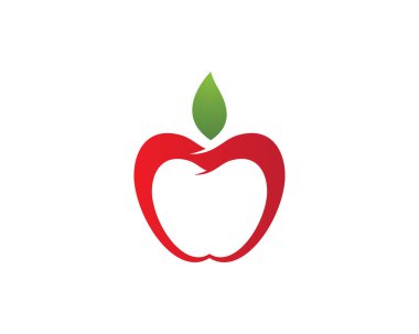 Apple logo şablon vektör resimleme tasarımı