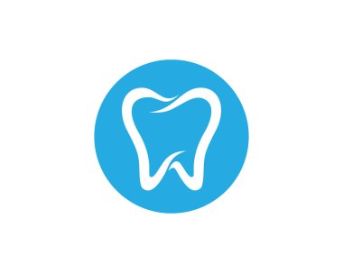 Diş logosu Şablon vektör çizim simgesi tasarımı