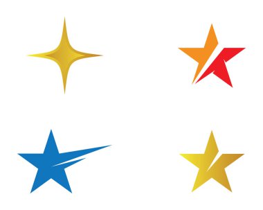 Yıldız Logosu Şablonu vektör illüstrasyon tasarımı
