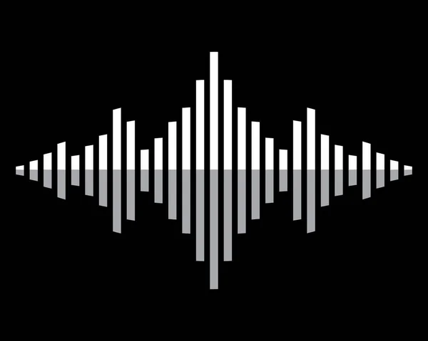 Иллюстрация Векторной Иконки Логотипа Звуковой Волны — стоковый вектор