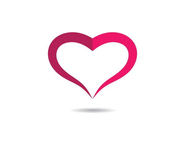 Design Ilustração Ícone Símbolo Logotipo Amor — Vetor de Stock