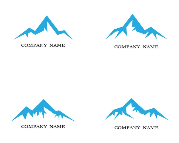 Mountain Logo Template Vector Pictogram Illustratie Ontwerp — Stockvector