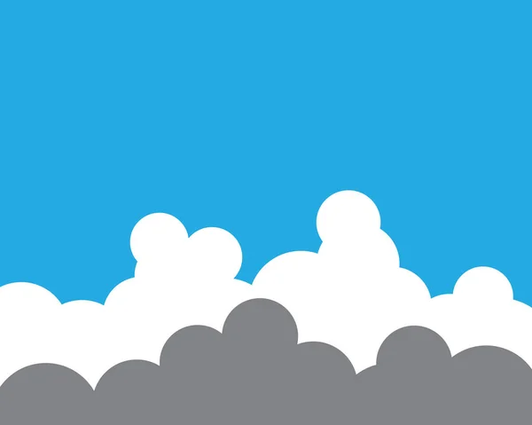 Blue Sky Cloud Background Vector Illustration Design — Stock Vector