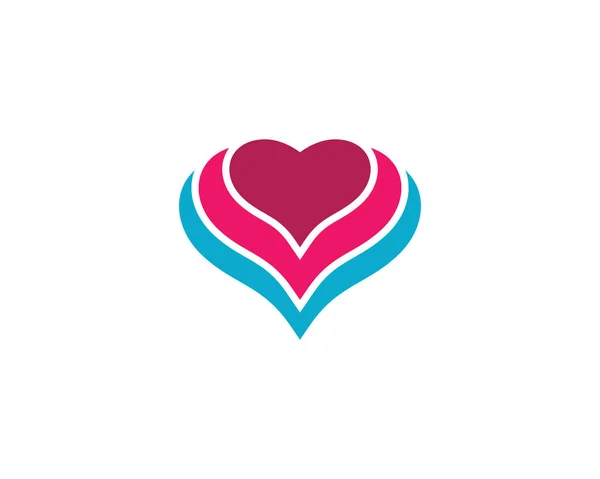 Любов Логотип Шаблон Символ Ілюстрація Дизайн — стоковий вектор