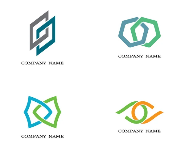 Logo Corporativo Plantilla Vector Icono Ilustración Diseño — Archivo Imágenes Vectoriales