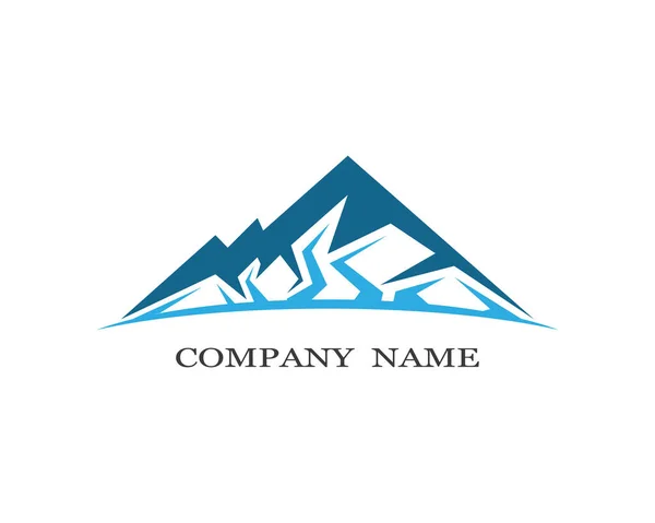 Mountain Logo Template Vector Icon Illustration Design — Stock Vector