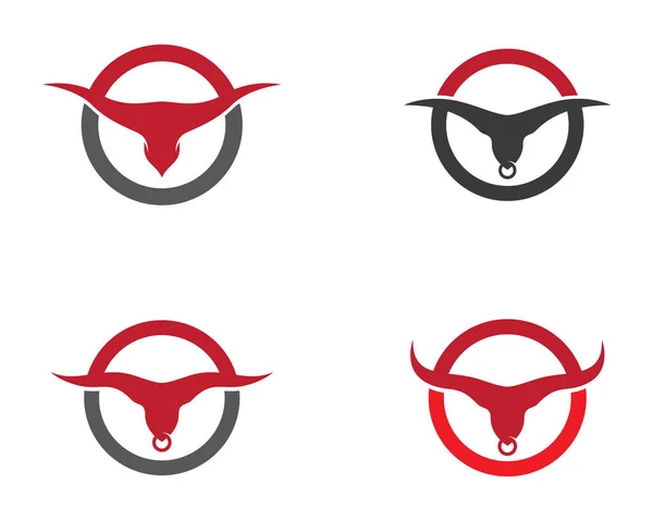 Дизайн Векторної Ілюстрації Логотипом Бика — стоковий вектор