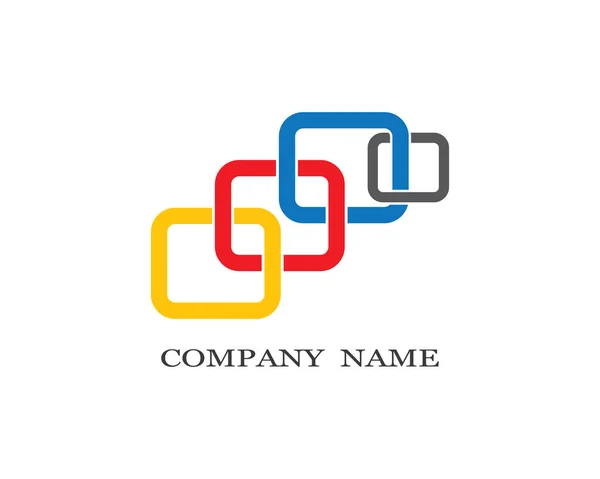 Дизайн Корпоративного Шаблону Логотипу Векторні Ілюстрації — стоковий вектор