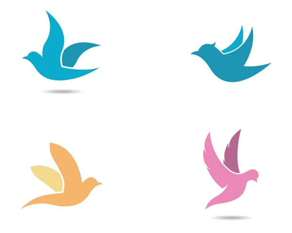 Diseño Ilustración Icono Vector Plantilla Logotipo Dove — Vector de stock