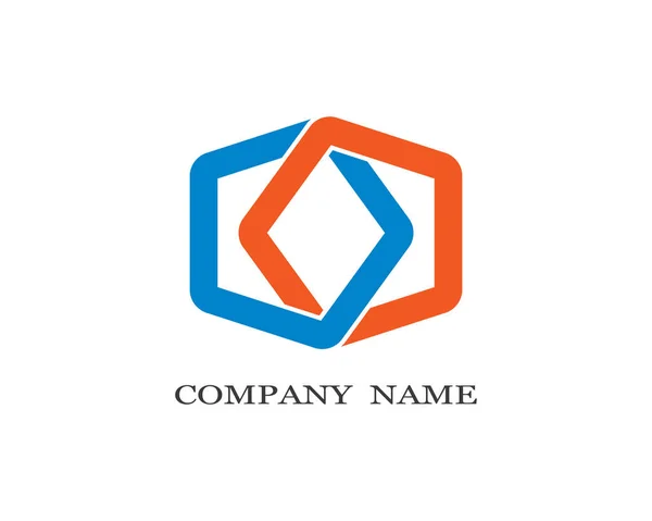 Modèle Logo Entreprise Icône Vectorielle Illustration Design — Image vectorielle