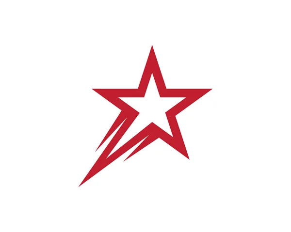 Star Logo Template Vektor Ikon Illusztráció Tervezés — Stock Vector