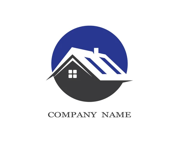 Property Logo Template Vector Icon Illustration Design — Stock Vector