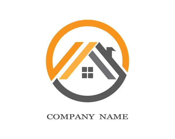Propriedade Logotipo Modelo Vetor Ícone Ilustração Design — Vetor de Stock