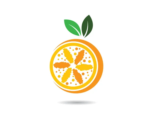 Modèle Logo Orange Vectoriel Icône Illustration Design — Image vectorielle