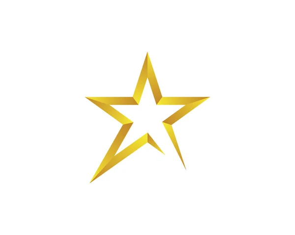 Desenho Ilustração Ícone Vetor Modelo Logotipo Estrela — Vetor de Stock