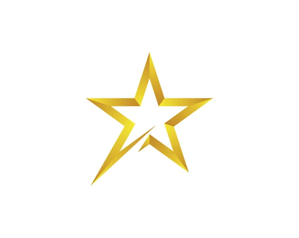 Desenho Ilustração Ícone Vetor Modelo Logotipo Estrela — Vetor de Stock