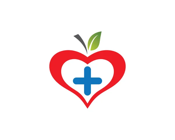 Modelo Logotipo Médico Ícone Vetor Ilustração Design —  Vetores de Stock