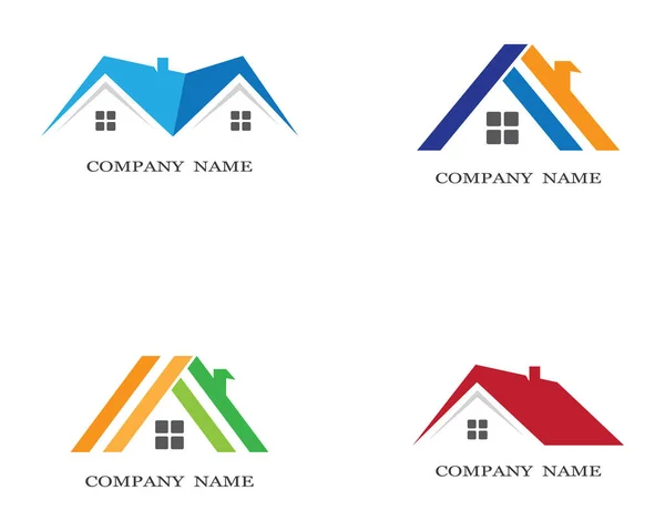 Property Logo Template Vector Icon Illustration Design — Stock Vector