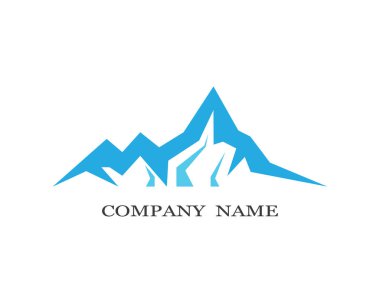 Dağ Logosu şablon vektör illüstrasyon tasarımı
