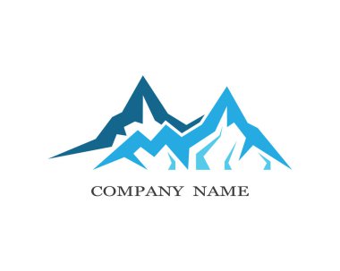 Dağ Logosu şablon vektör illüstrasyon tasarımı