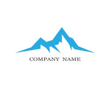 Dağ Logosu şablon vektör illüstrasyon tasarımı