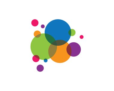 Kabarcık logosu şablon vektör resimleme tasarımı