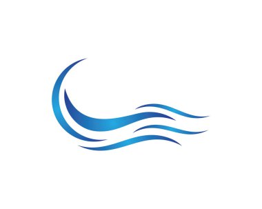 Su Dalgası logo vektör illüstrasyon tasarımı