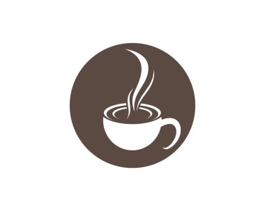 Kahve fincanı Logo Şablon vektör tasarımı