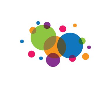 Kabarcık arkaplan vektör resimleme tasarımı