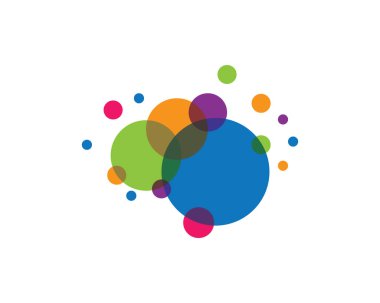 Kabarcık arkaplan vektör resimleme tasarımı