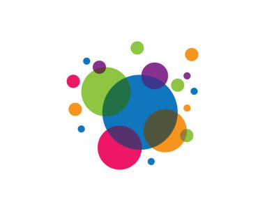 Kabarcık arkaplan vektör resimleme tasarımı