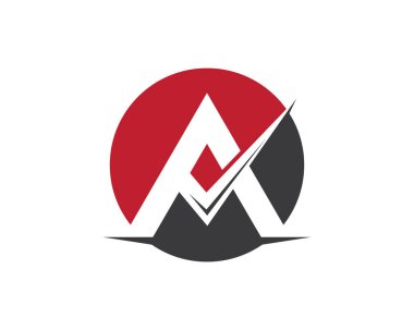 Bir harf logo vektör illüstrasyon tasarımı