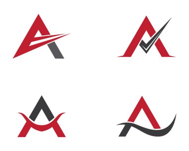 Bir harf logo vektör illüstrasyon tasarımı