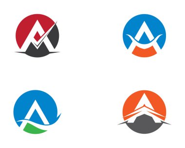 Bir harf logo vektör illüstrasyon tasarımı