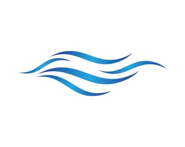 Su Dalgası logo vektör illüstrasyon tasarımı