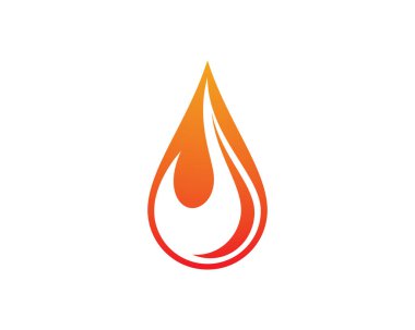 Ateş logosu şablon vektör resimleme tasarımı