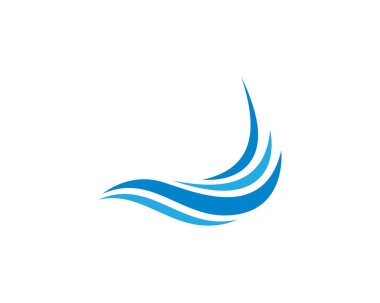 Su Dalgası logo vektör illüstrasyon tasarımı