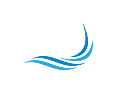 Su Dalgası logo vektör illüstrasyon tasarımı