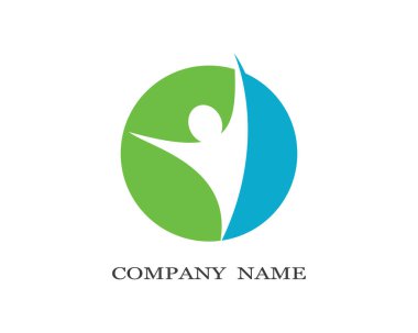 Sağlıklı Yaşam Logosu vektör ikonu çizimi tasarımı