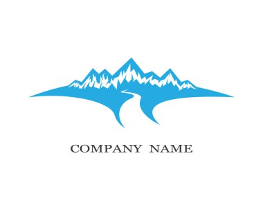 Dağ Logosu şablon vektör illüstrasyon tasarımı