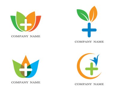 Tıbbi Logo şablon vektör illüstrasyon tasarımı