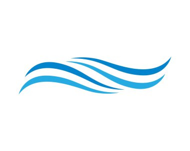 Su Dalgası logo vektör illüstrasyon tasarımı