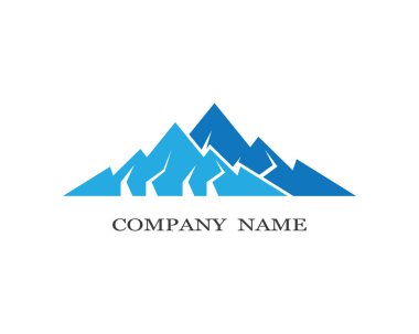 Dağ Logosu şablon vektör illüstrasyon tasarımı