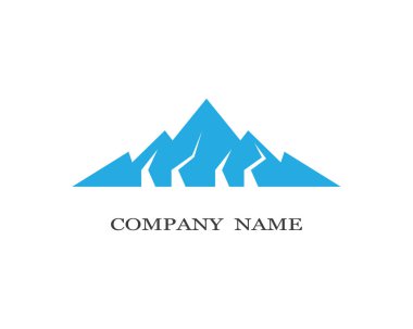 Dağ Logosu şablon vektör illüstrasyon tasarımı