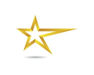 Yıldız Logosu Şablonu vektör illüstrasyon tasarımı