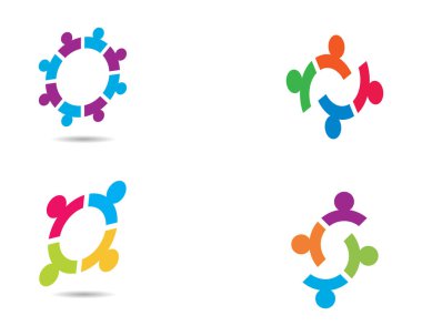 Evlat edinme ve toplumsal bakım logosu vektör resmetme tasarımı