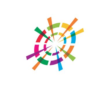 Soyut logo şablon vektör resimleme tasarımı