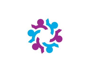 Evlat edinme ve toplumsal bakım logosu vektör resmetme tasarımı