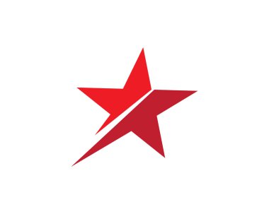 Yıldız Logosu Şablonu vektör illüstrasyon tasarımı